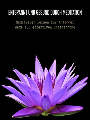 cover image of Meditieren lernen für Anfänger